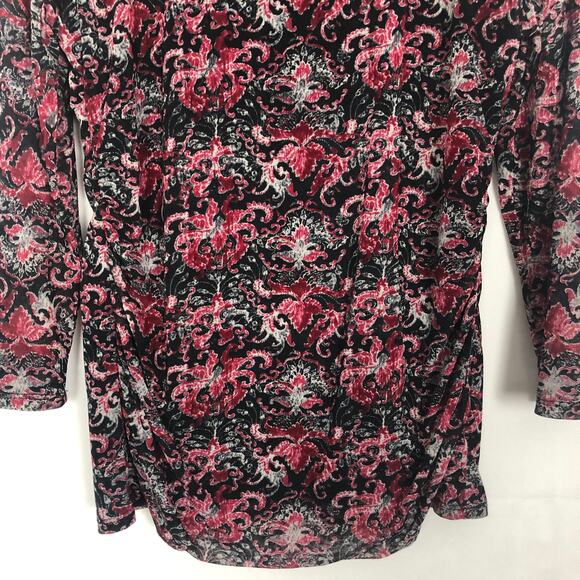 Y2K GNW Top Womens Medium Retro Floral Mesh Boho Fairygoth Whimsygoth Grunge - Picture 4 of 9